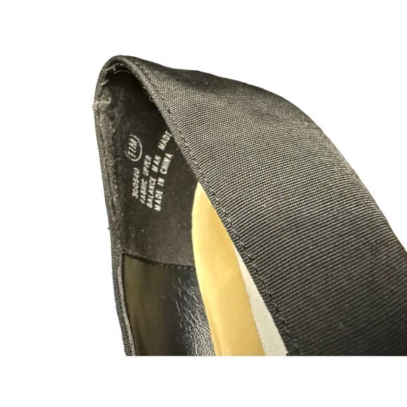 Mootsies Tootsies Elegant Black Bow Flats Classic Pointed Toe SlipOn Loafers 11 - Picture 6 of 7